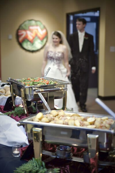 Buffet Line with Wedding Coupe