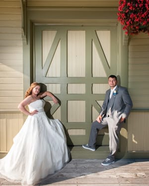 Relaxed Couple at door