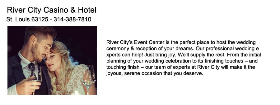 River City Casino Wedding Venue by BrideStLouis.com