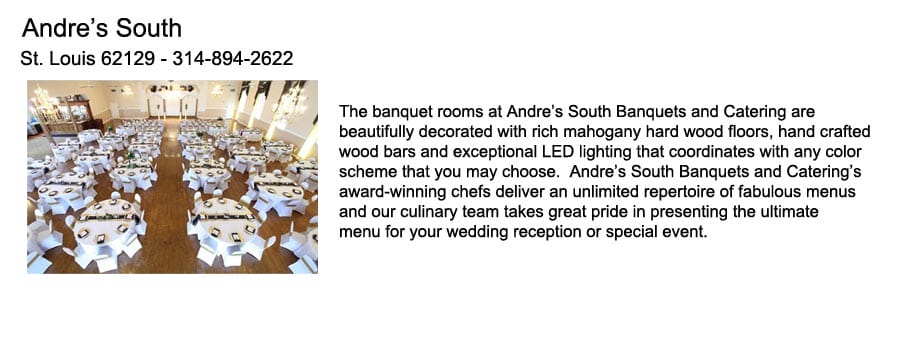 Andres South Wedding Venue by BrideStLouis.com