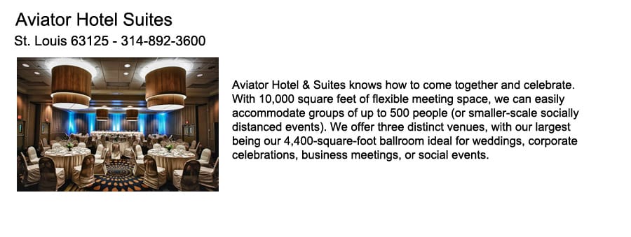Aviator Hotels and Wedding Venue by BrideStLouis.com