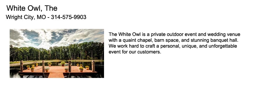 The White Owl Wedding Venue by BrideStLouis.com