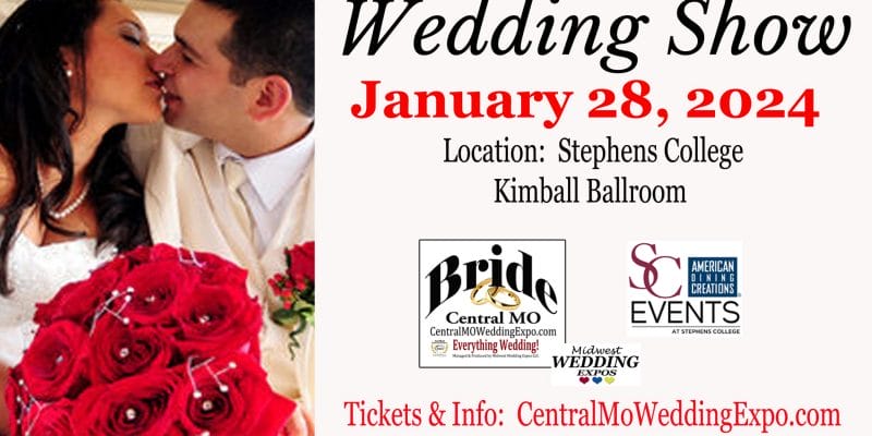 Bride Central Missouri Wedding Show in Columbia, MO January 28 2024