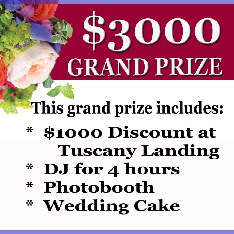$3000 Grand Prize at Central MO Wedding Expo