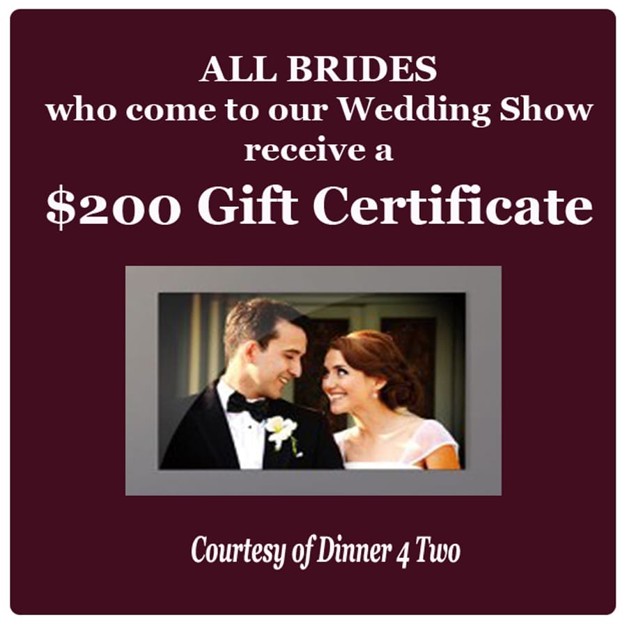 Every Bride gets a $200 Gift Certificate at the Central MO Wedding Expo
